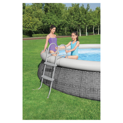 Лестница для бассейнов до 84 см, 2 ступеньки, без площадки, BESTWAY, 58430