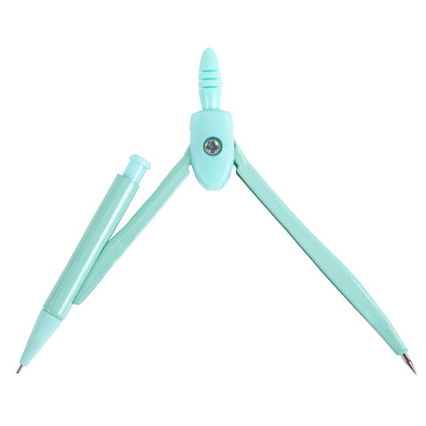 Готовальня ПИФАГОР 2 предмета: циркуль 120 мм, запасные грифели, пластиковый пенал, ассорти, 210861