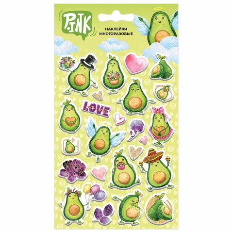 Наклейки объемные АССОРТИ, 11х20 см, PY