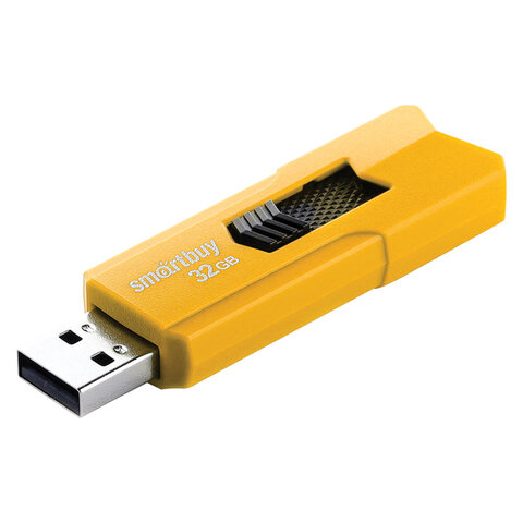 Флеш-диск 32 GB SMARTBUY Stream USB 2.0, желтый, SB32GBST-Y