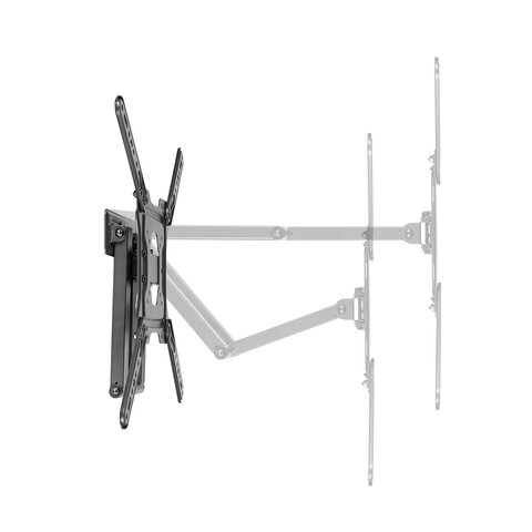 Кронштейн-крепление для ТВ настенный, до 35 кг. VESA 75х75-400х400, 32"-55", черный, SONNEN, 455946