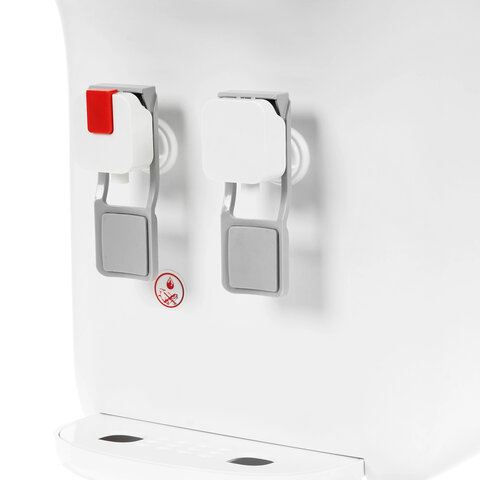 Кулер для воды VATTEN D27WE, настольный, НАГРЕВ/ОХЛАЖДЕНИЕ ЭЛЕКТРОННОЕ, 2 крана, белый, 7025