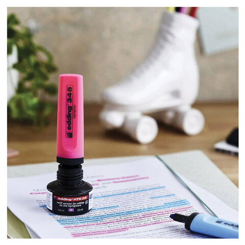 Текстовыделитель EDDING "345", ЖЕЛТЫЙ, линия 2-5 мм, E-345/5