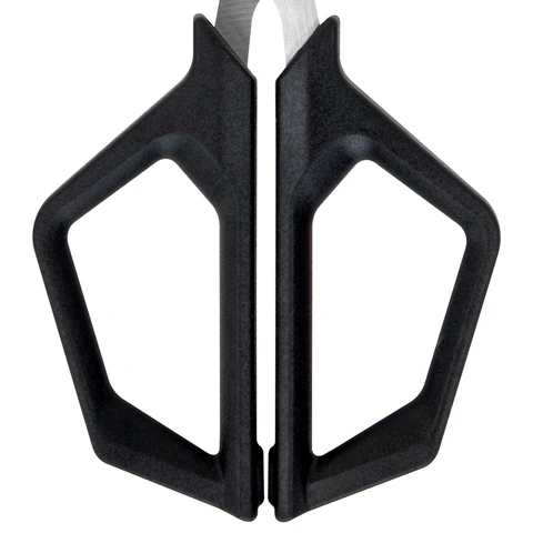Ножницы BRAUBERG "Super black" 170 мм, черные, 3-сторонняя заточка, ручки из ABS-пластика, 238854