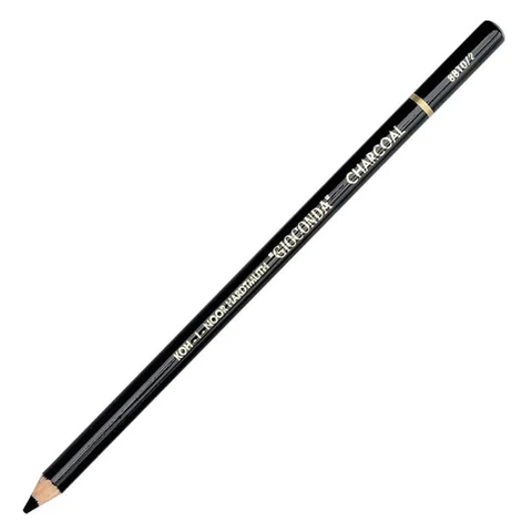Карандаш угольный KOH-I-NOOR, 1 шт., "Gioconda", корпус черный, средняя твердость, 3,8 мм, 8810002001KS