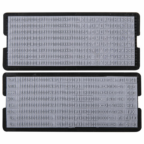 Штамп самонаборный 8-строчный STAFF, оттиск 60х40 мм, "Printer 8027", КАССЫ В КОМПЛЕКТЕ, 237430