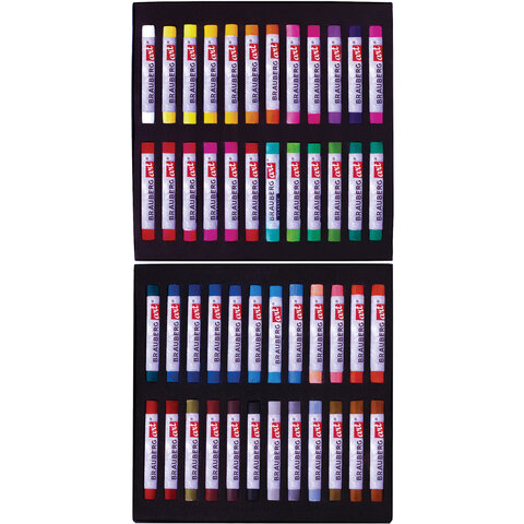 Пастель сухая художественная BRAUBERG ART CLASSIC, 48 цветов, круглое сечение, 181456