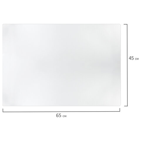 Коврик-подкладка настольный 450х650 мм, матовый, 0,8 мм, BRAUBERG, 238304, 1708456501