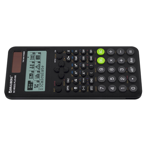 Калькулятор инженерный BRAUBERG SC-991ES-PLUS-BK (164х80 мм), 552 функции, 10+2 разряда, ЧЕРНЫЙ, 272651
