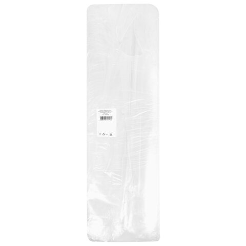 Пакеты фасовочные ПРОЧНЫЕ, первичный ПВД 60х90 см, КОМПЛЕКТ 100 шт., 50 мкм