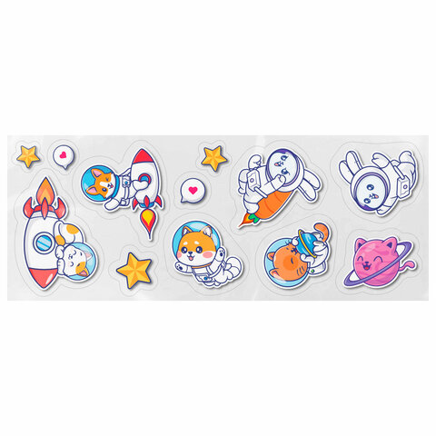 Восковые мелки фигурные BRAUBERG KIDS "РАКЕТА", НАБОР 12 цветов + НАКЛЕЙКИ В ПОДАРОК, 273082