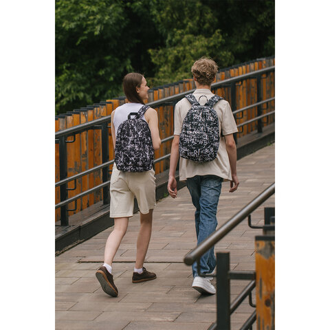 Рюкзак HEIKKI POSITIVE (ХЕЙКИ) универсальный, карман-антивор, "Spatter", 42х28х14 см, 273854