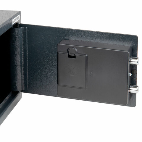 Сейф мебельный DASWERK (ДАСВЕРК) SC-200EL (200х310х200 мм), электронный замок, графит, 291341