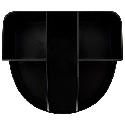 Подставка-органайзер BRAUBERG "ULTRA", 132х122х108 мм, 5 отделений, черная, 238256