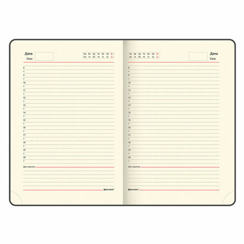 Ручка шариковая PARKER "Jotter Plastic CT", корпус черный, ежедневник А5 черный, белый срез, пакет, 880895