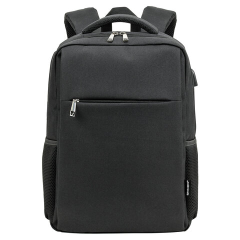 Рюкзак BRAUBERG FUNCTIONAL с отделением для ноутбука, USB-порт, багажная лента, "Firm", 43x30x15 см, 272576