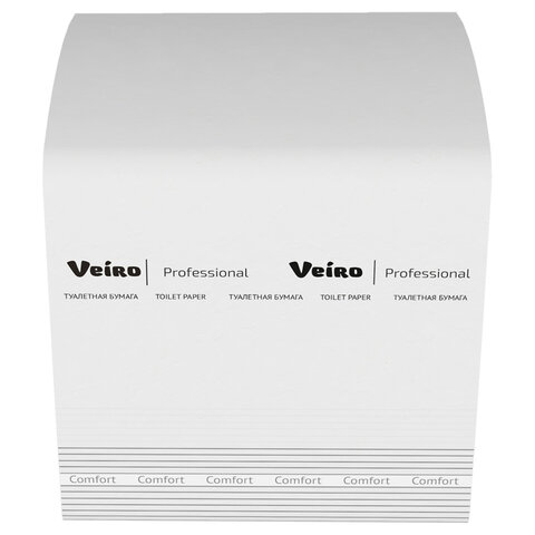 Бумага туалетная VEIRO (Система T3), КОМПЛЕКТ 30 шт., Comfort, листовая, 250 листов, 21х10,8 см, 2-слойная, TV201
