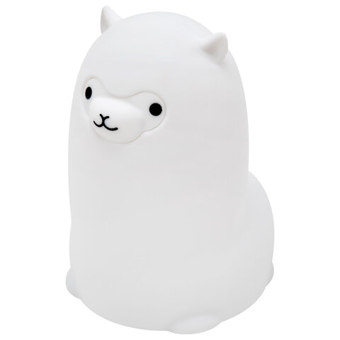 Ночник силиконовый LED "Альпака" 85x103x130 мм, белый свет/RGB, таймер, USB, аккумулятор 400 мАч, DASWERK (ДАСВЕРК), 238934