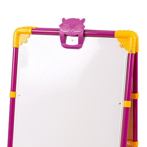 Мольберт растущий для мела/магнитно-маркерный, 53х46 см, BRAUBERG "NIKA KIDS", сиреневый, 238050