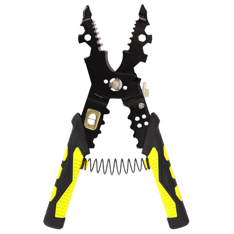 Плоскогубцы многофункциональные 26 в 1, 215 мм, марганцевая сталь 65Mn, ГРАНДМАСТЕР, PL-215, 671259