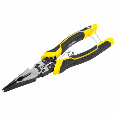 Длинногубцы многофункциональные 12 в 1, 220 мм, CR-V – хромванадиевая сталь, ГРАНДМАСТЕР, LNP-220, 671254