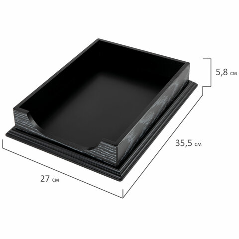 Набор настольный GALANT "Black Hawk" из дерева, 6 предметов, цвет "чёрный дуб", 238167