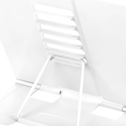 Подставка для книг и учебников большая BRAUBERG, White, регулируемый угол наклона, металлическая, 238056