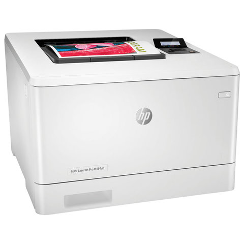 Принтер лазерный ЦВЕТНОЙ HP Color LaserJet Pro M454dn А4, 27 стр./мин., 50000 стр./мес., ДУПЛЕКС, сетевая карта, W1Y44A