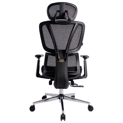 Кресло BRABIX PREMIUM "Evolution ER-700", подножка, слайдер, синхромеханизм, сетка, черное, 532947