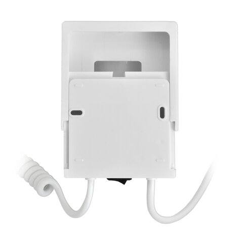 Фен для волос настенный PUFF-1800, 1800 Вт, пластик/металл, 2 скорости, белый, 1405.004