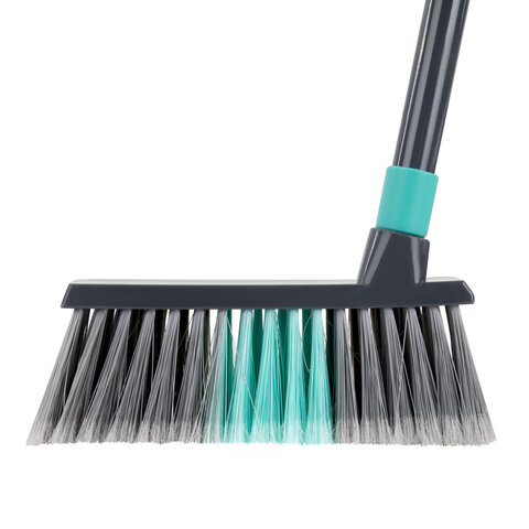 Совок для мусора КОМПЛЕКТ щетка + совок + 2 рукоятки 80 см и 83 см с резьбой, ЛЕНИВКА, LAIMA, 700055