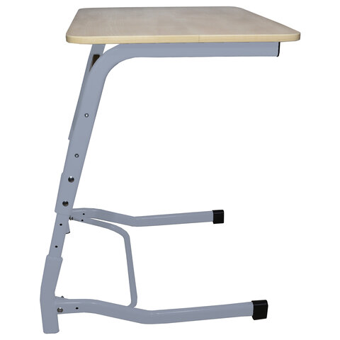 Стол-парта 1-местный регулируемый "Олимп", 600х500х520-640 мм, рост 2-4, серый каркас, ЛДСП клён