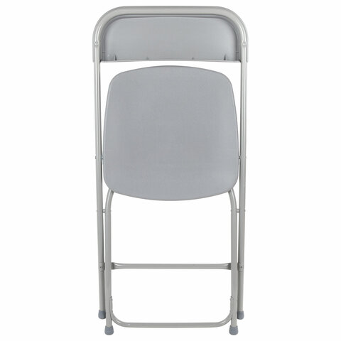 Стул складной BRABIX "Golf CF-002", серый каркас, пластик серый, 531564