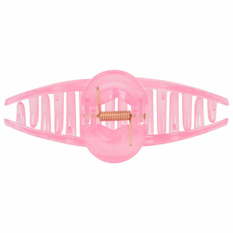 Краб для волос 11 см, глянцевый, розовый, MONTE VITA (МОНТЕ ВИТА), 457007