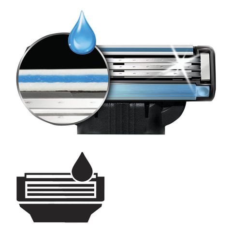 Сменные кассеты для бритья 8 шт., GILLETTE (Жиллет) "Mach3", для мужчин