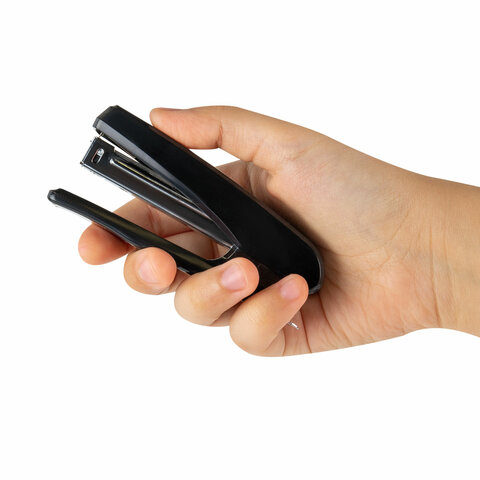 Степлер №10 BRAUBERG "Standard", до 20 листов, черный, 272754