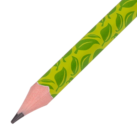 Карандаш чернографитный BRAUBERG "GREEN", 1 шт., HB, с ластиком, пластиковый, ассорти, 181746