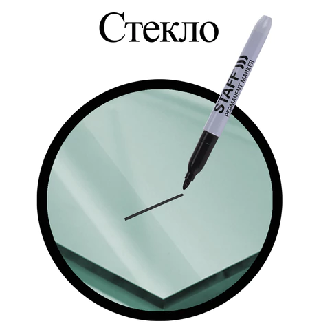 Маркеры перманентные STAFF EVERYDAY PM-233, НАБОР 4 ЦВЕТА, круглый наконечник 2,5 мм, 151237