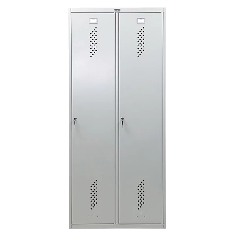 Шкаф металлический для одежды ПРАКТИК "ML/LS-21-80", двухсекционный, 1830х800х500 мм, 35 кг, разборный