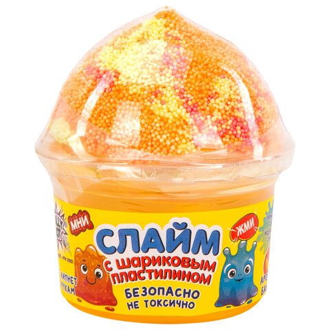 Слайм (лизун) + шариковый пластилин, 115 г, ассорти 6 видов, JOLLY JOT (ДЖОЛЛИ ДЖОТ), 665949