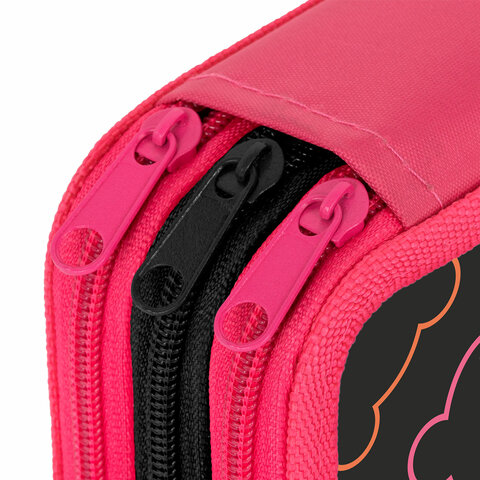 Пенал ПИФАГОР, 3 отделения, ламинированный картон, 19х11 см, "Bears", 273487