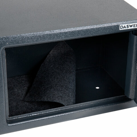 Сейф мебельный DASWERK (ДАСВЕРК) SC-200EL (200х310х200 мм), электронный замок, графит, 291341