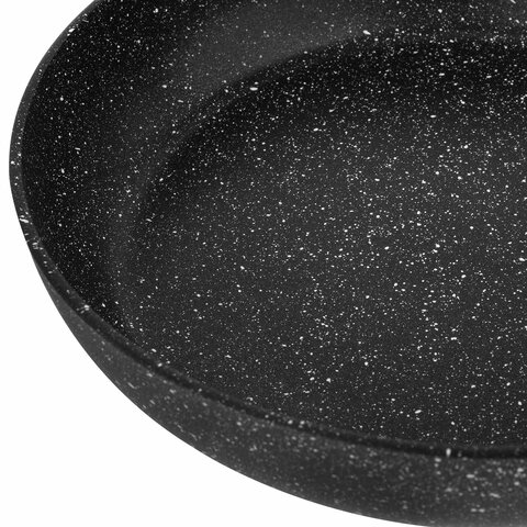 Сковорода 24 см, антипригарное покрытие, soft-touch ручка, SCOVO "Hi-Black", HB-003