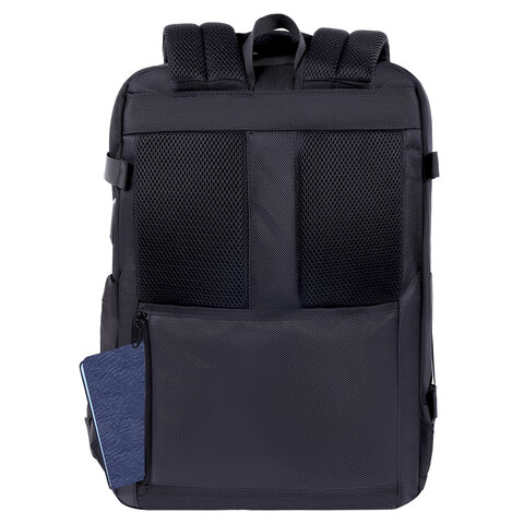 Рюкзак BRAUBERG FUNCTIONAL с отделением для ноутбука, 2 отделения, USB-порт, Solid, 46х31х15 см, 272575