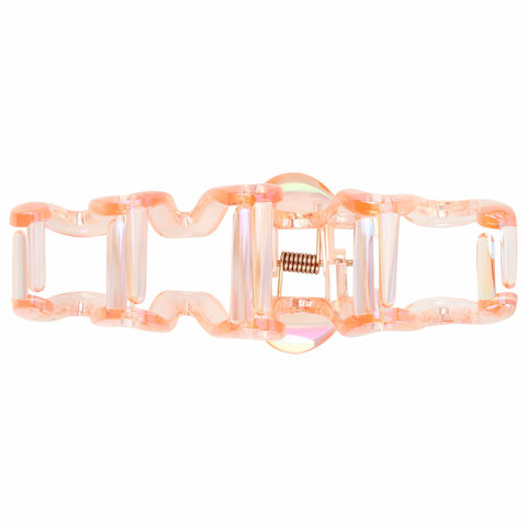 Краб для волос 10,5 см, перламутровый, розовый, MONTE VITA (МОНТЕ ВИТА), 457014