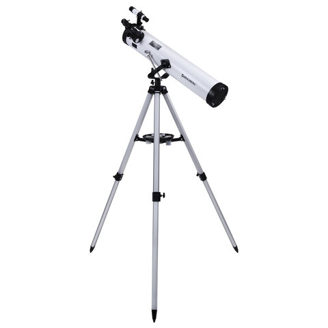 Телескоп рефлектор астрономический, увеличение 525х, объектив 76 мм, фокусное расстояние 700 мм, видоискатель, BRAUBERG 76700, 391398