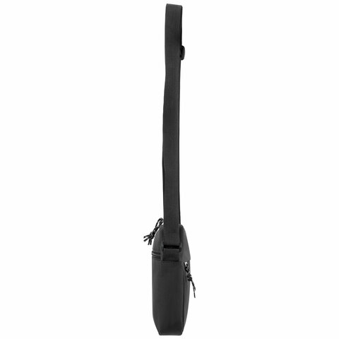 Сумка на плечо HEIKKI COMPACT (ХЕЙКИ), два кармана, черная, 19х14х5 см, 272631