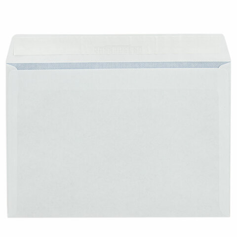 Конверты С4 (229х324 мм), отрывная лента, "Куда-Кому" 90 г/м2, КОМПЛЕКТ 250 шт., внутренняя запечатка С4.02СКК.250