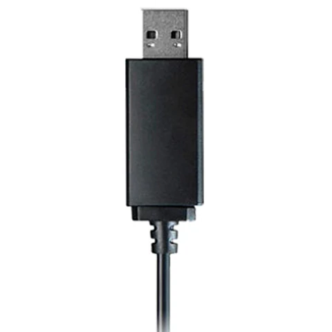 Наушники с микрофоном (гарнитура) A4TECH HU-10, проводные, 2 м, USB, черные, 1611400