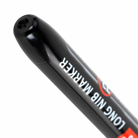 Маркер строительный с длинным наконечником многофункциональный для труднодоступных мест, НАБОР 3шт., ЧЕРНЫЕ, 1мм, BRAUBERG UNIVERSAL, 152541